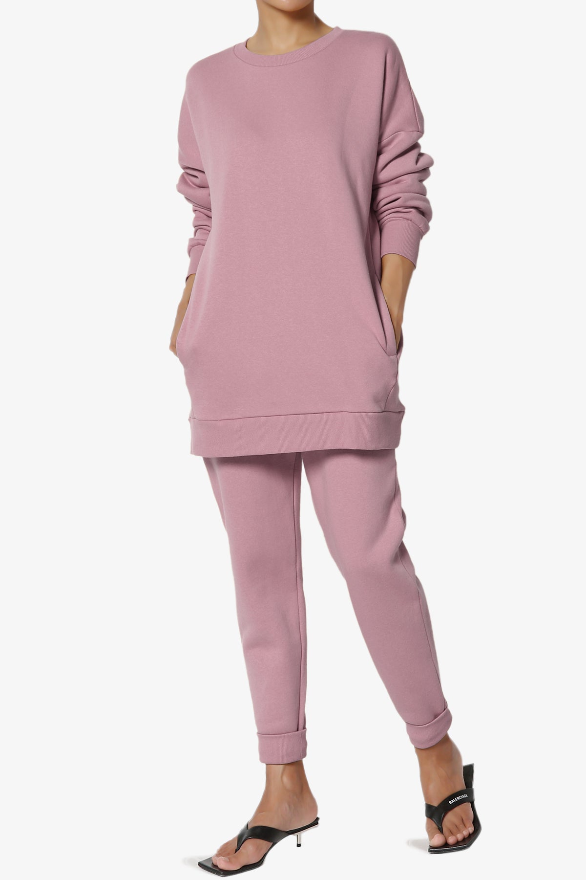 Accie Fleece Pullover & Jogger Set LIGHT ROSE_1