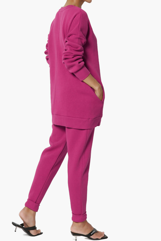 Accie Fleece Pullover & Jogger Set MAGENTA_4