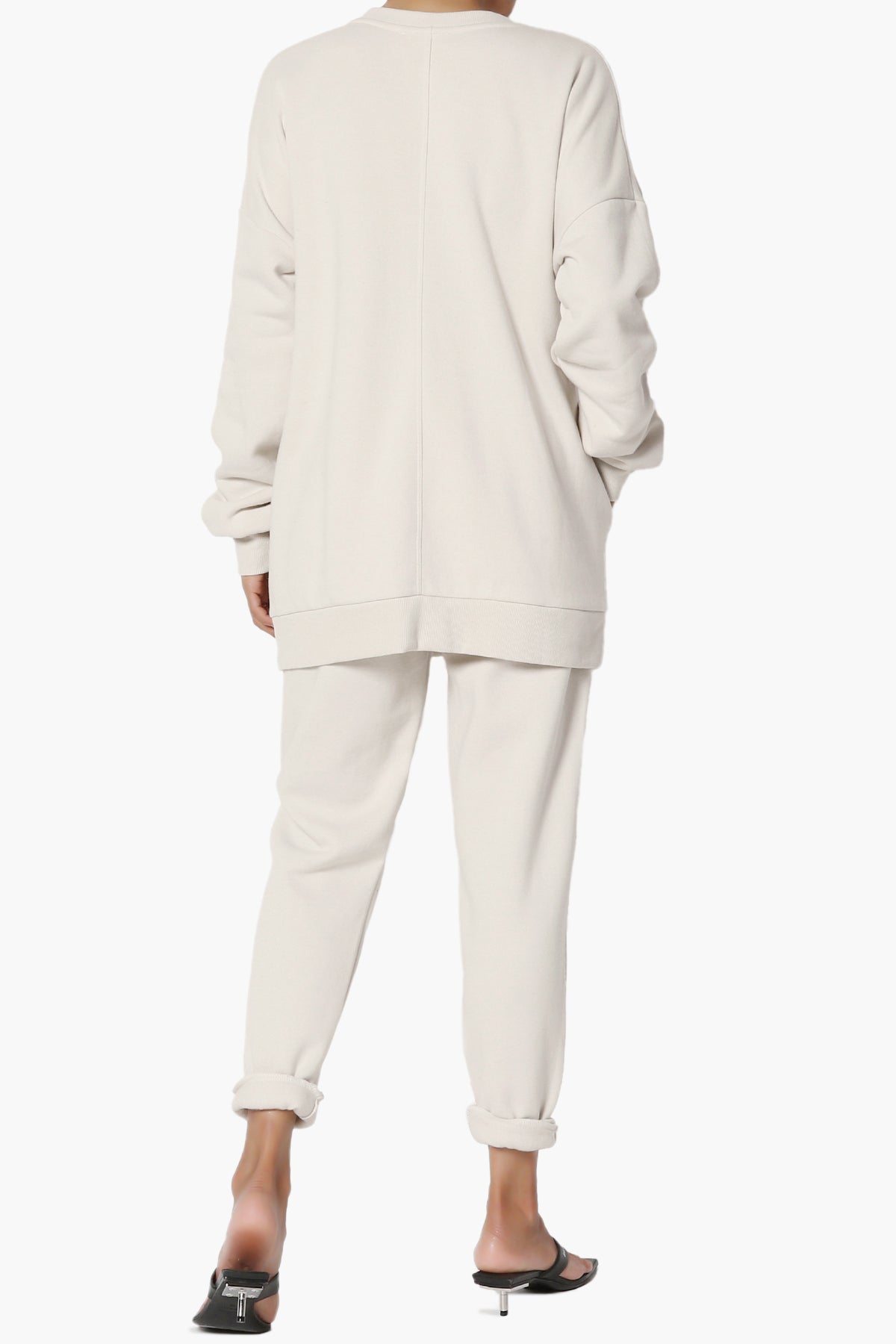 Accie Fleece Pullover & Jogger Set SAND BEIGE_2