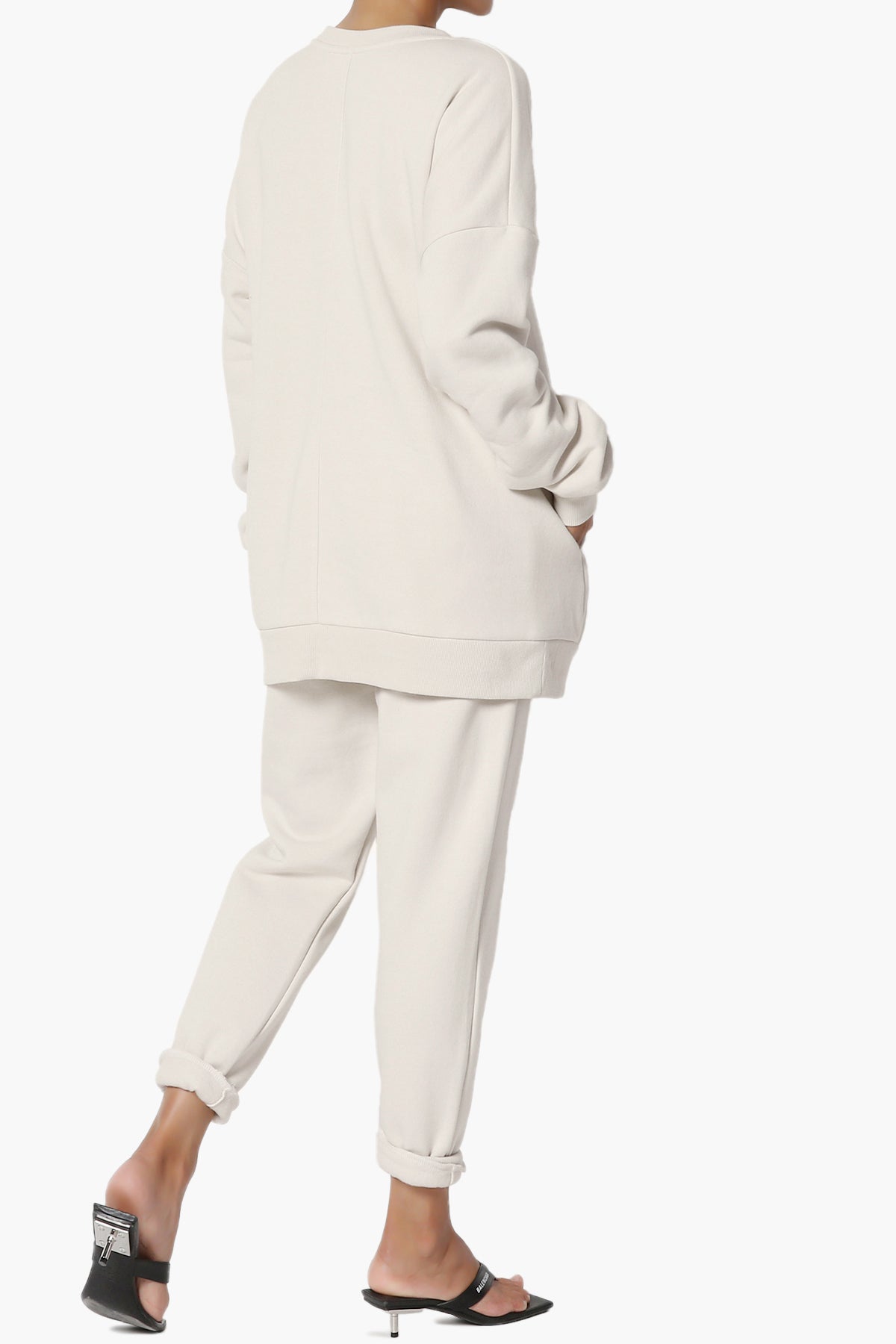 Accie Fleece Pullover & Jogger Set SAND BEIGE_4