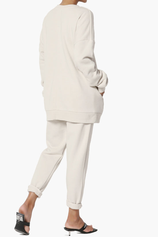 Accie Fleece Pullover & Jogger Set SAND BEIGE_4