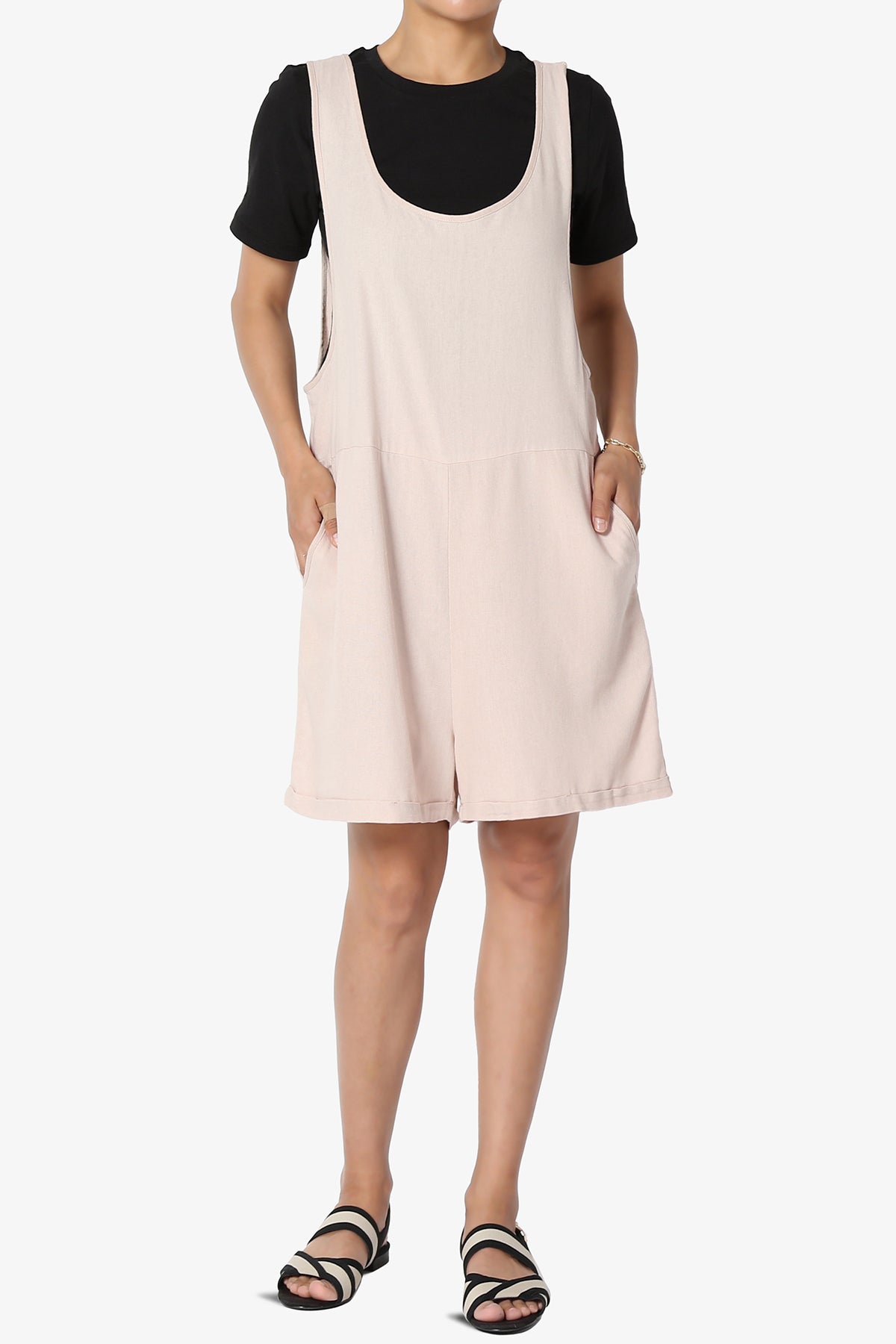 Nixi Linen Overall Romper