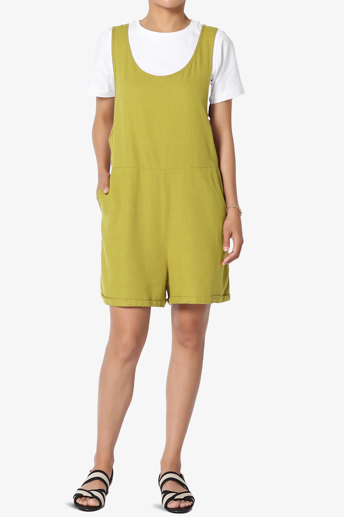 Nixi Linen Overall Romper