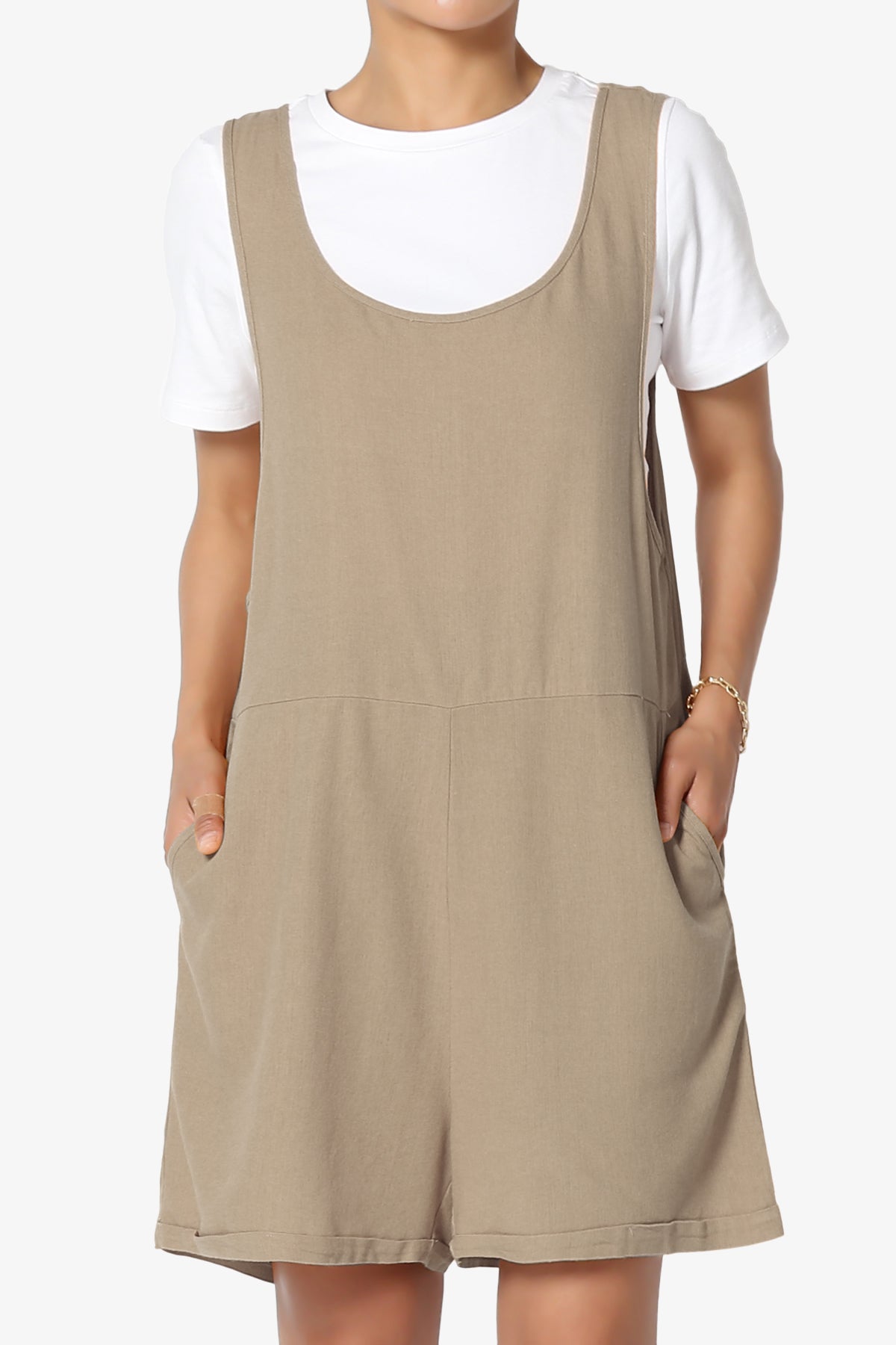 Nixi Linen Overall Romper