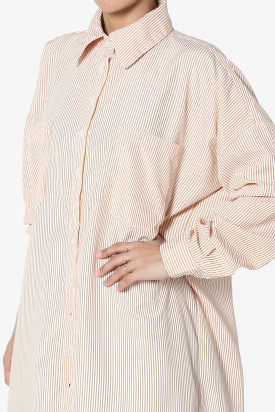 Barona Striped Maxi Dress Shirt