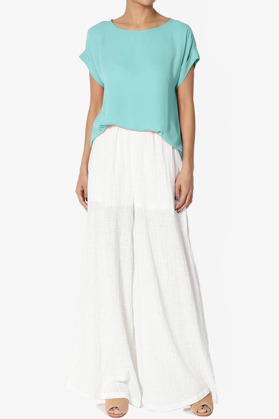 Juliette Boat Neck Chiffon Top ASH MINT_6