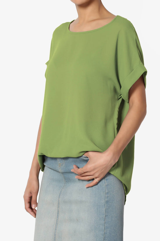 Juliette Boat Neck Chiffon Top KIWI_3