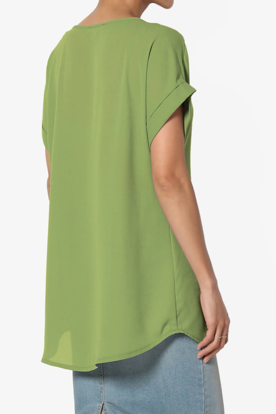Juliette Boat Neck Chiffon Top KIWI_4