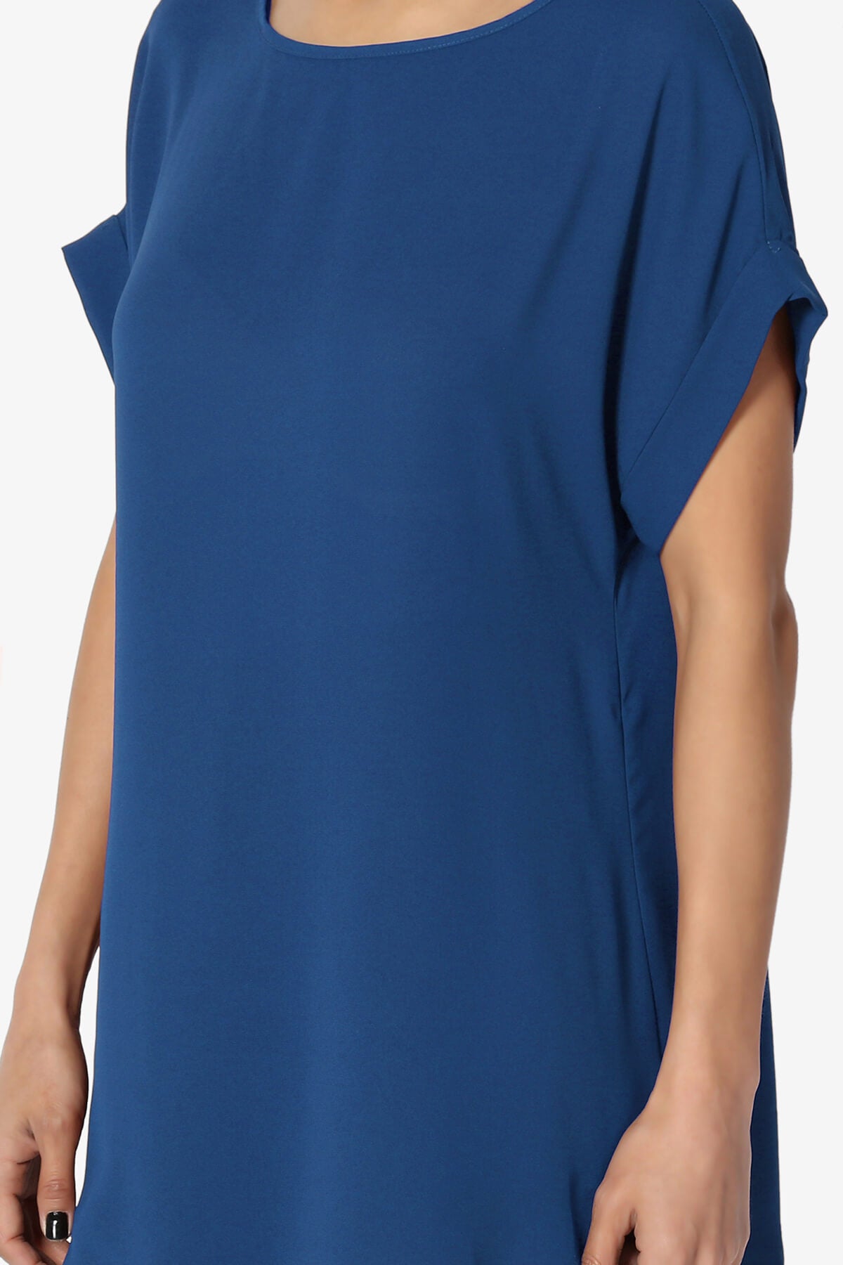 Juliette Boat Neck Chiffon Top SAPPHIRE_5