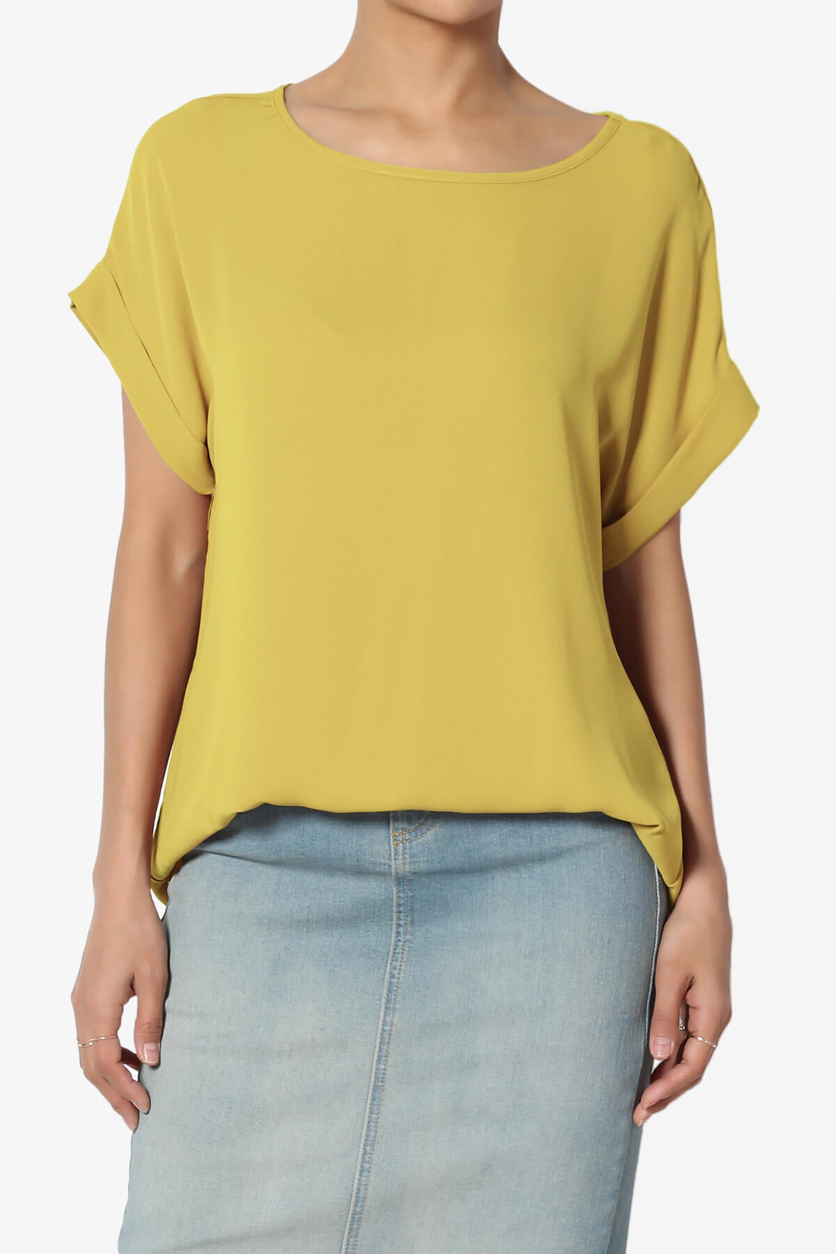 Juliette Boat Neck Chiffon Top WASABI_1