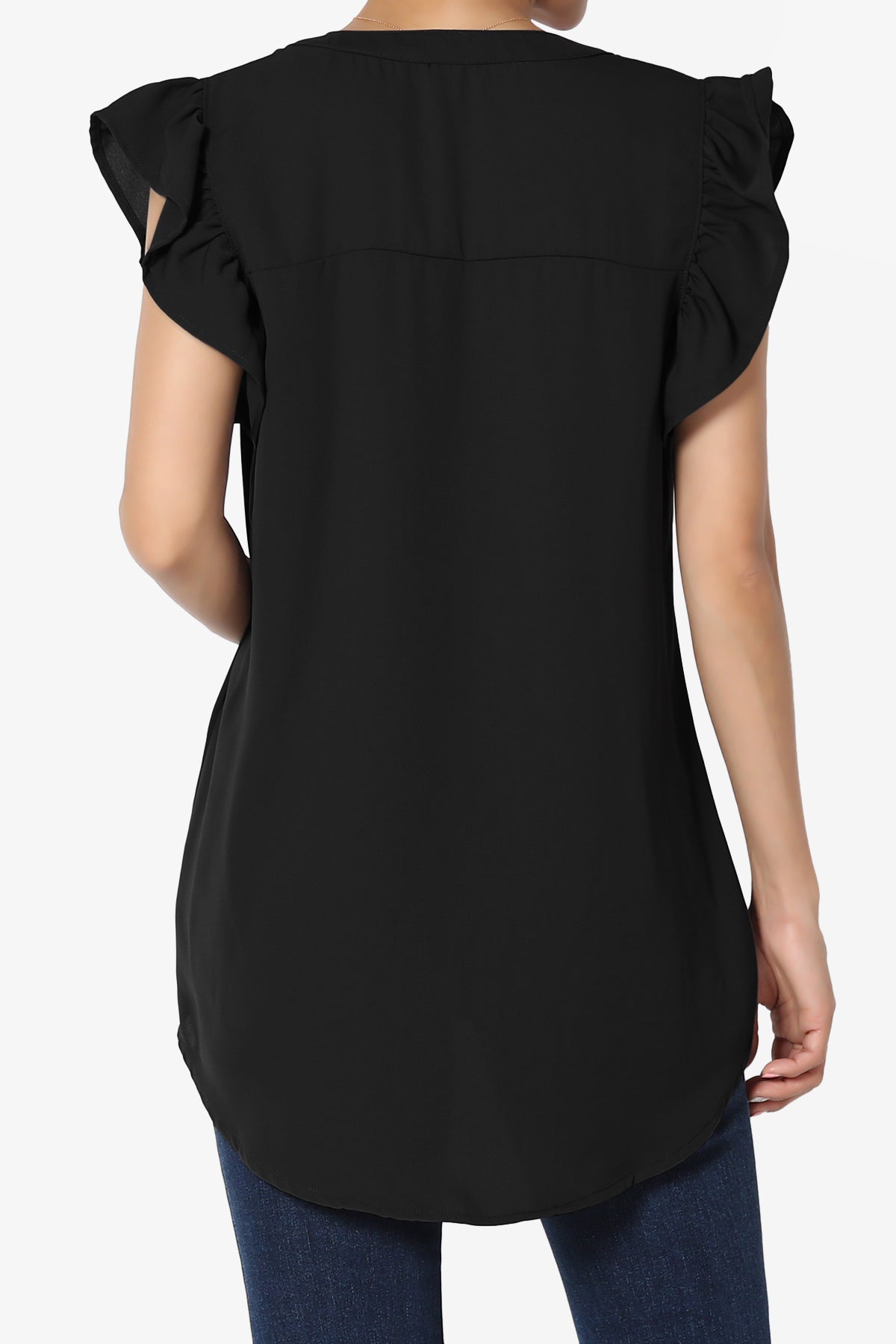 Flamin Ruffle Short Sleeve Blouse PLUS