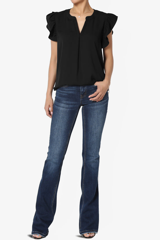 Flamin Ruffle Short Sleeve Blouse PLUS