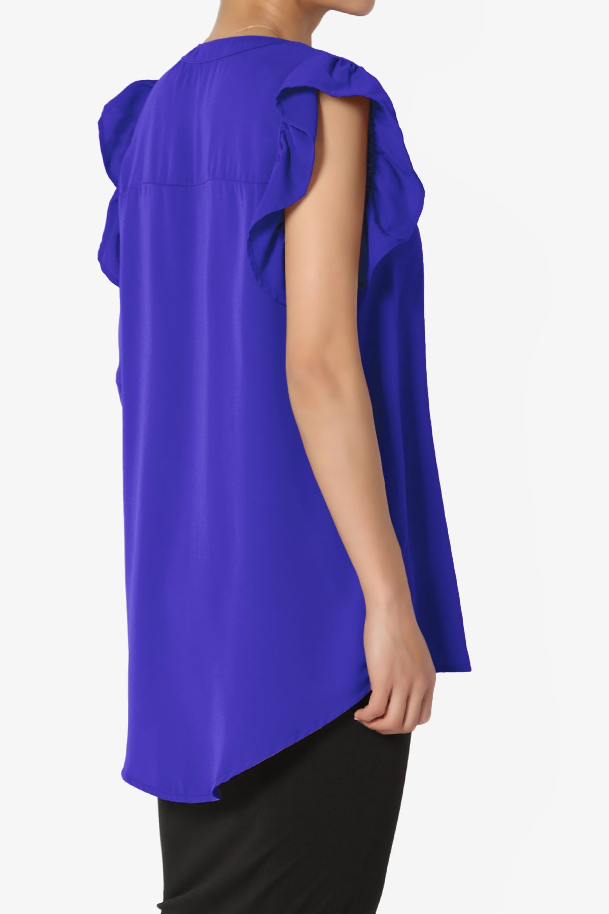 Flamin Ruffle Short Sleeve Blouse PLUS