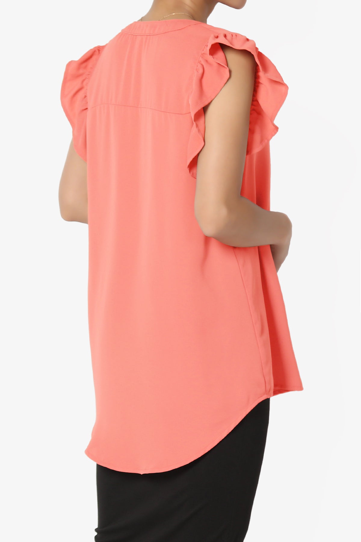 Flamin Ruffle Short Sleeve Blouse PLUS