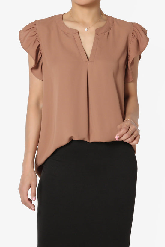Flamin Ruffle Short Sleeve Blouse PLUS
