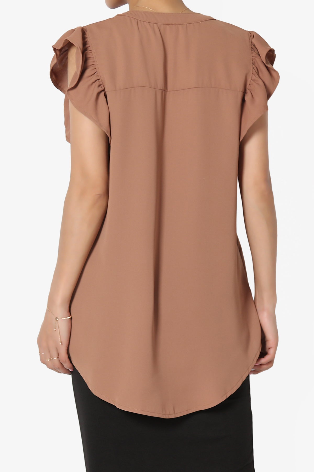 Flamin Ruffle Short Sleeve Blouse PLUS