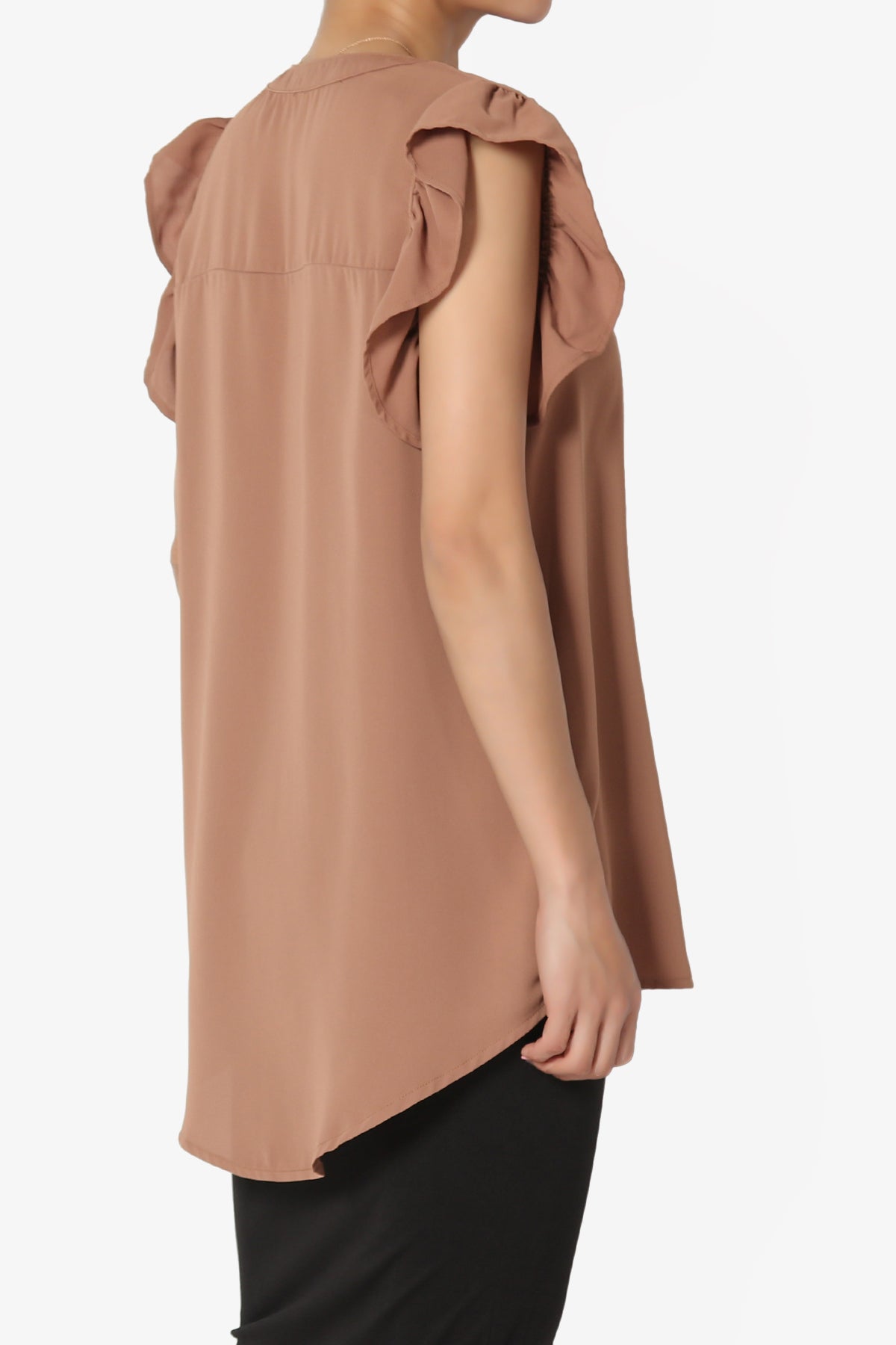 Flamin Ruffle Short Sleeve Blouse PLUS