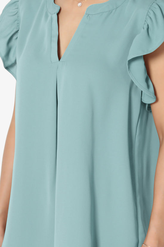Flamin Ruffle Short Sleeve Blouse PLUS