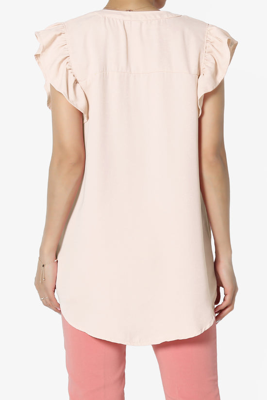 Flamin Ruffle Short Sleeve Blouse