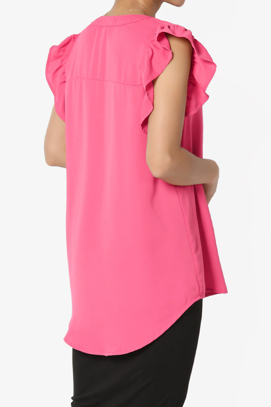 Flamin Ruffle Short Sleeve Blouse PLUS