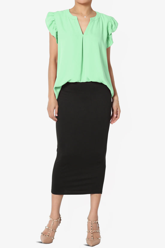 Flamin Ruffle Short Sleeve Blouse PLUS