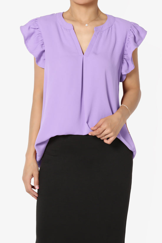 Flamin Ruffle Short Sleeve Blouse
