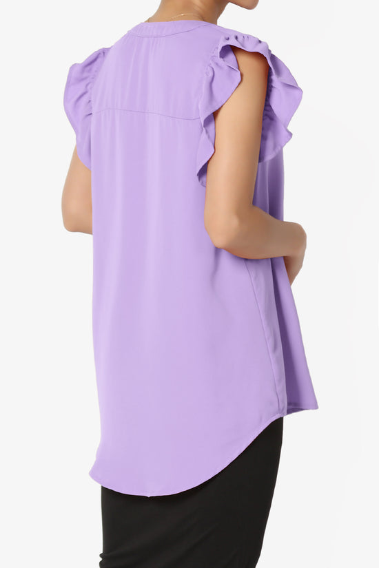 Flamin Ruffle Short Sleeve Blouse