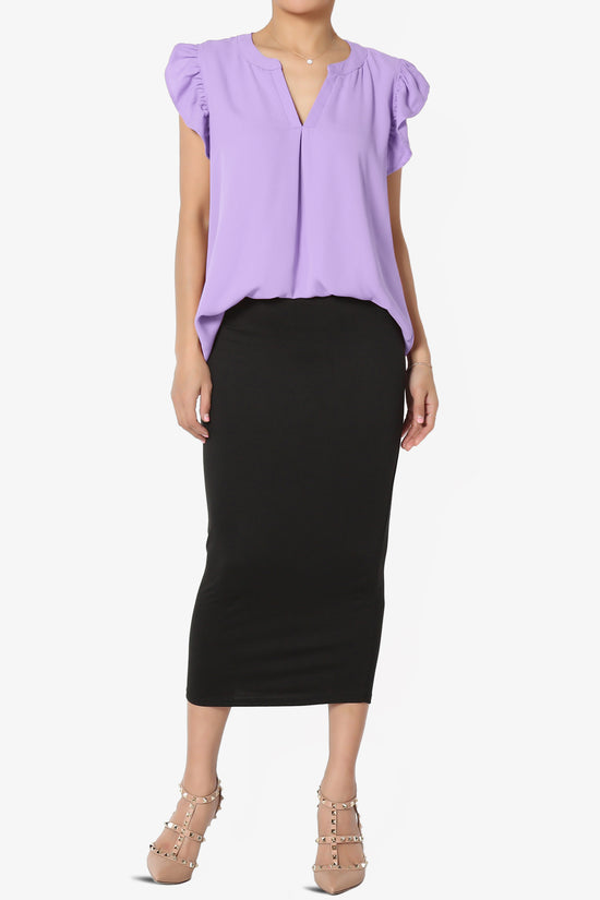 Flamin Ruffle Short Sleeve Blouse