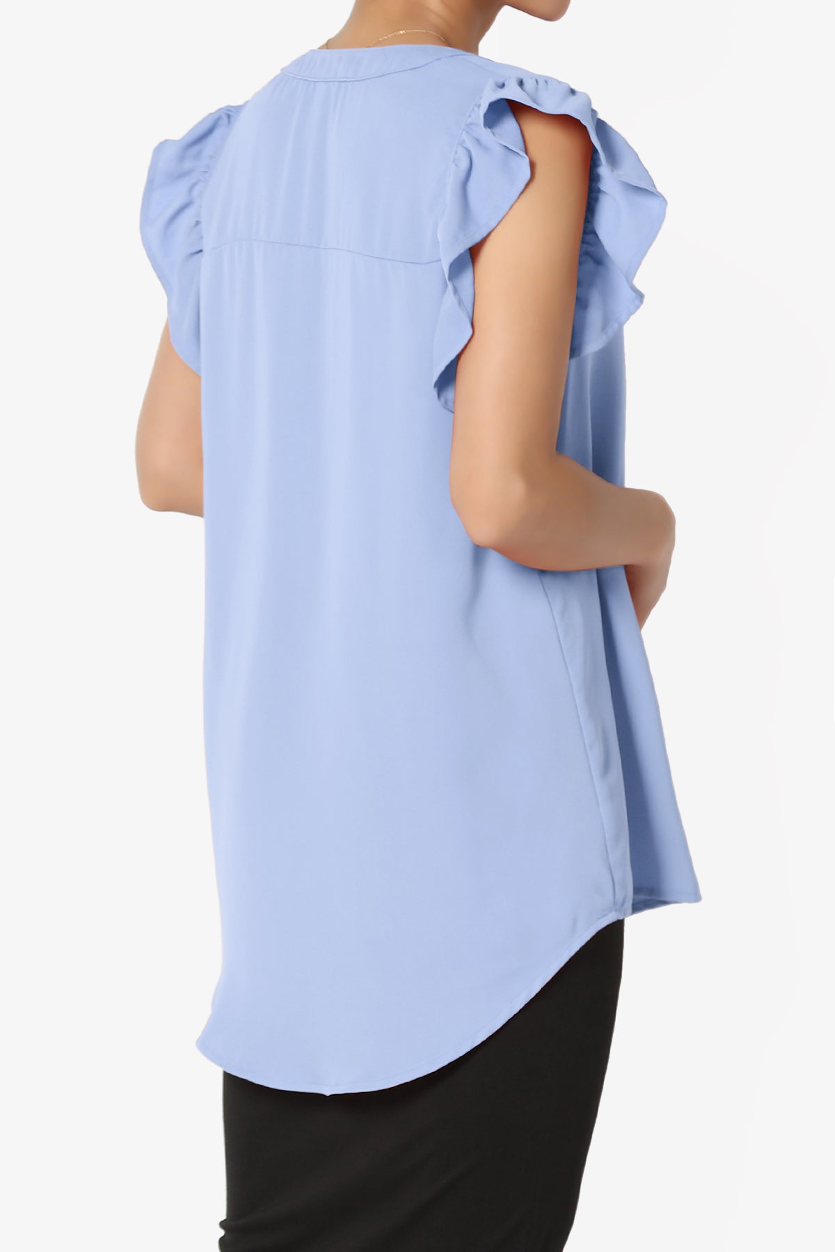 Flamin Ruffle Short Sleeve Blouse PLUS