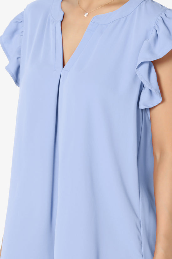 Flamin Ruffle Short Sleeve Blouse
