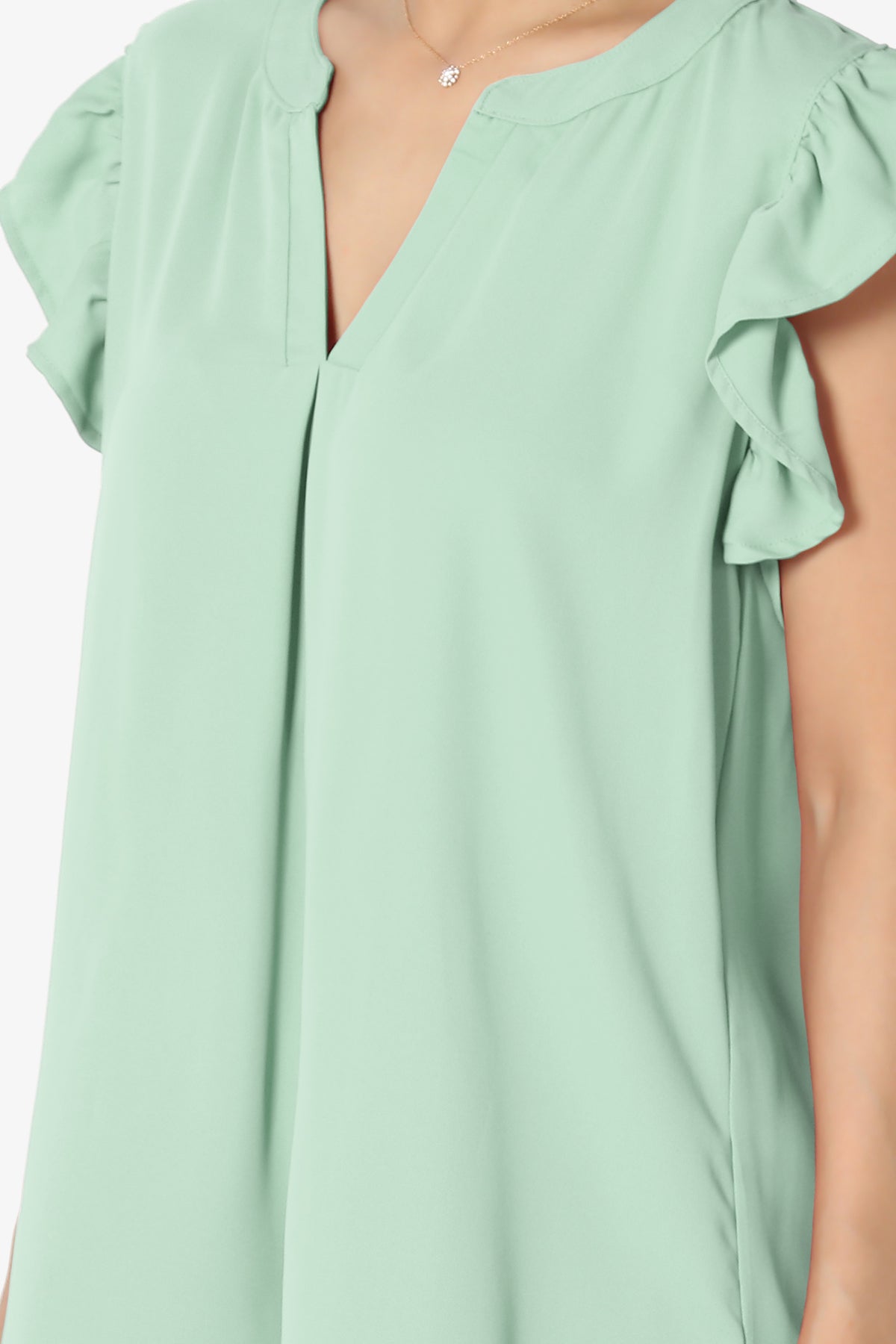 Flamin Ruffle Short Sleeve Blouse