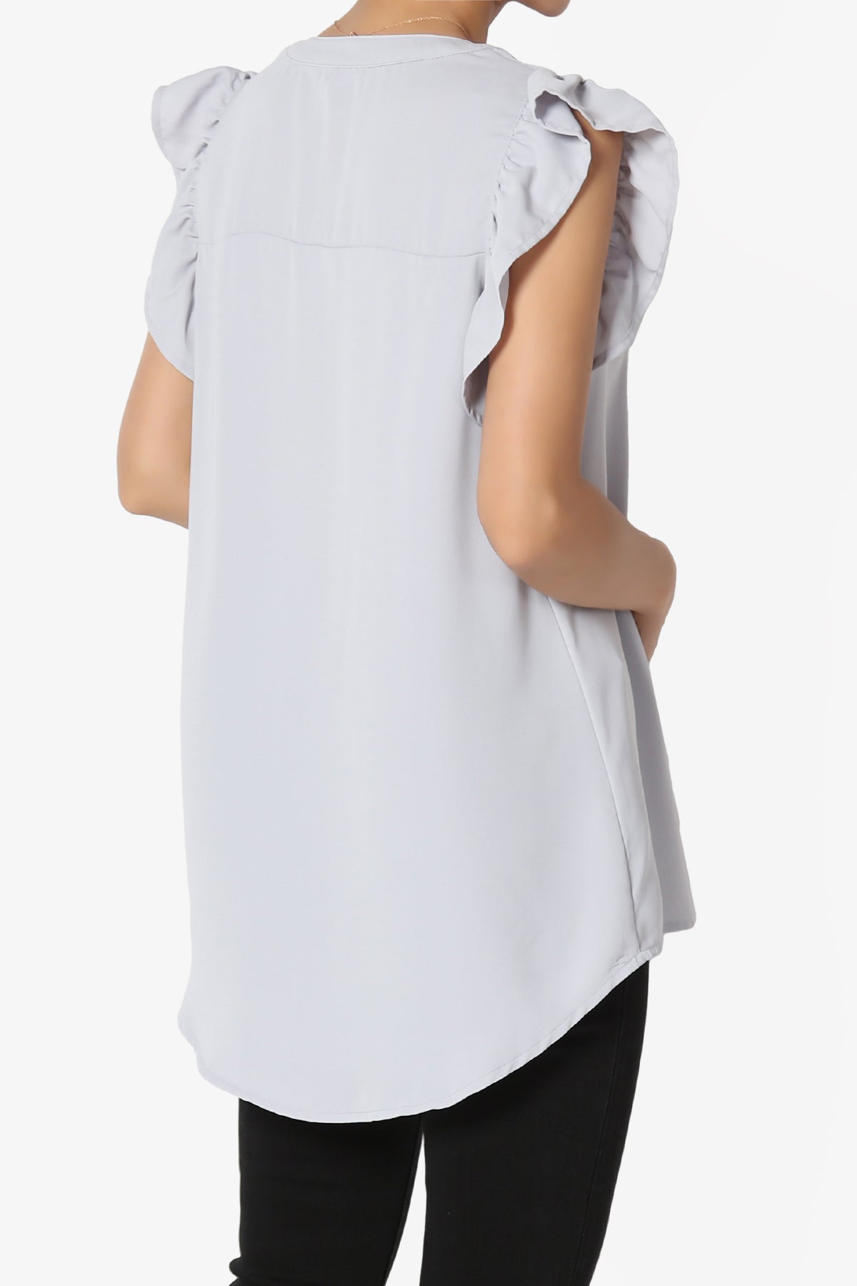 Flamin Ruffle Short Sleeve Blouse