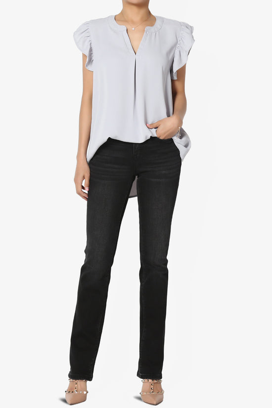 Flamin Ruffle Short Sleeve Blouse