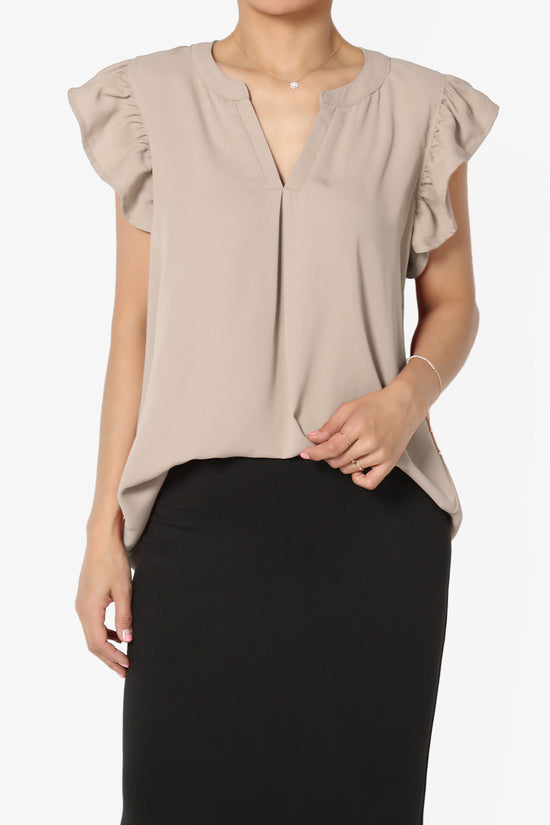 Flamin Ruffle Short Sleeve Blouse