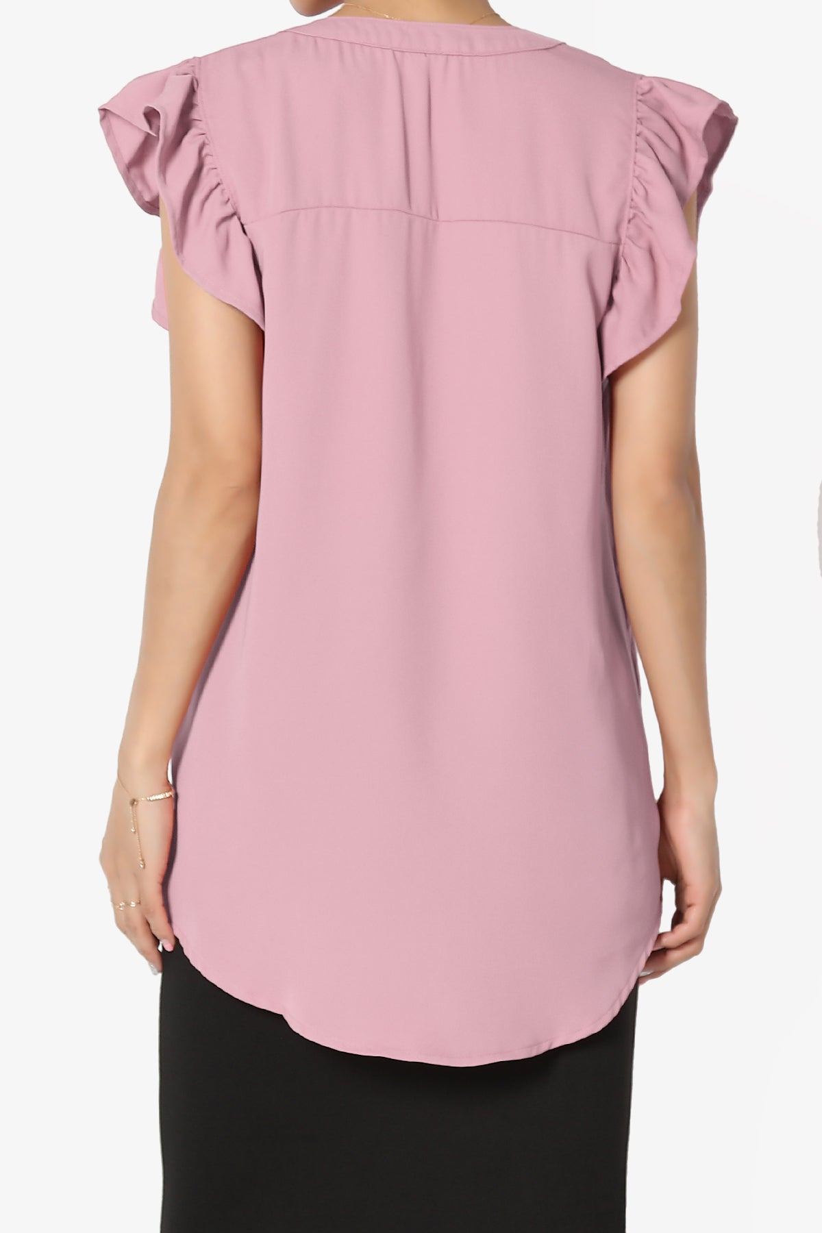 Flamin Ruffle Short Sleeve Blouse PLUS