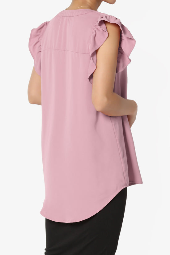 Flamin Ruffle Short Sleeve Blouse
