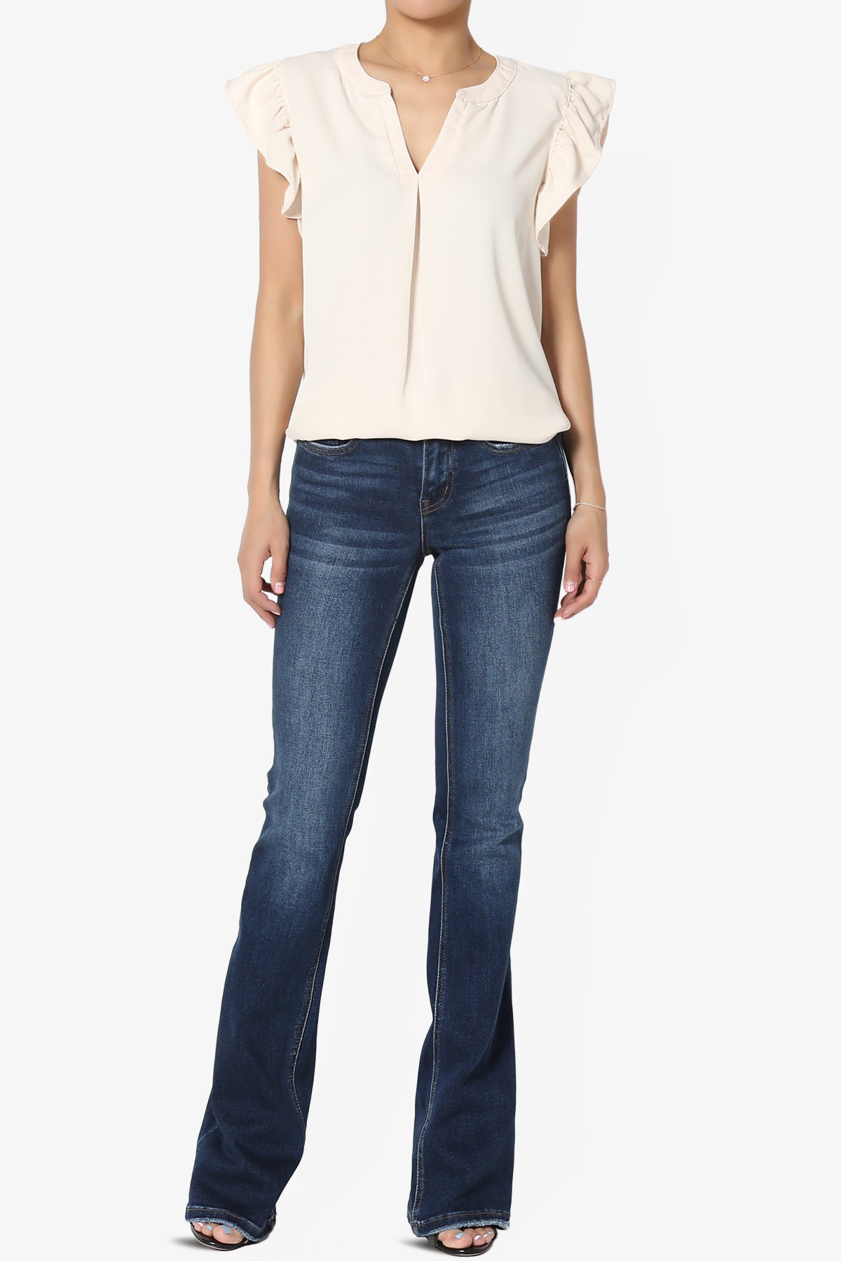 Flamin Ruffle Short Sleeve Blouse PLUS