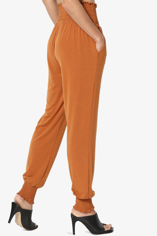 Estella Smocked Waist & Cuff Harem Pants PLUS