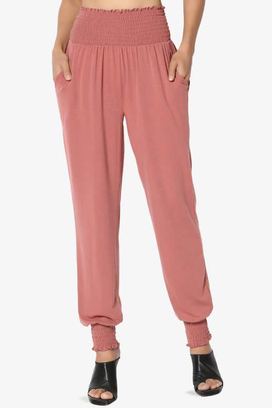 Estella Smocked Waist & Cuff Harem Pants