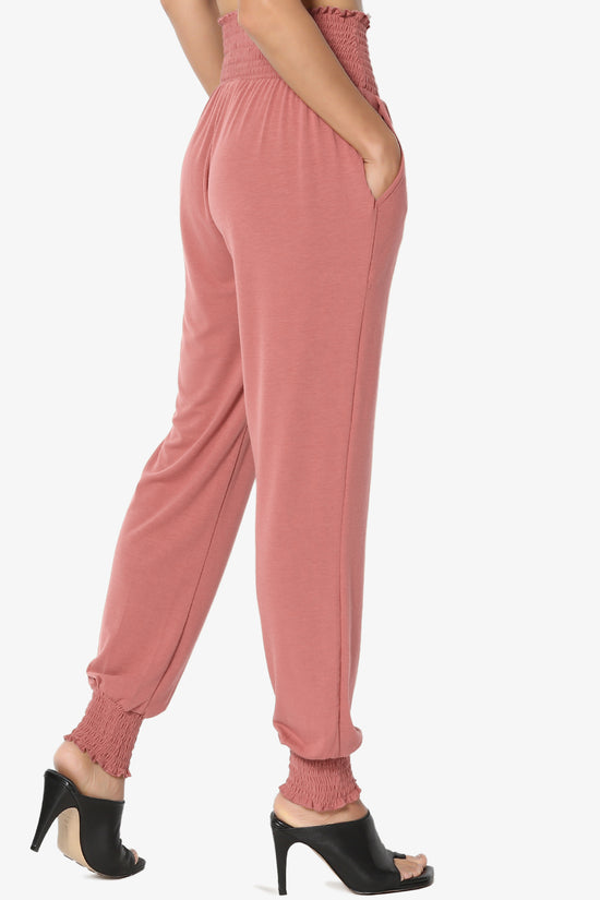 Estella Smocked Waist & Cuff Harem Pants