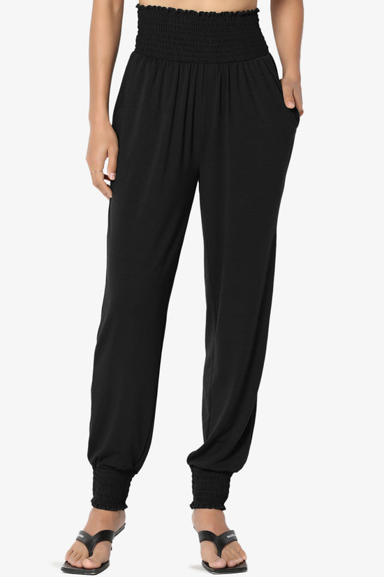 Estella Smocked Waist & Cuff Harem Pants PLUS