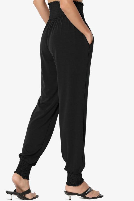 Estella Smocked Waist & Cuff Harem Pants