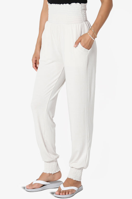 Estella Smocked Waist & Cuff Harem Pants