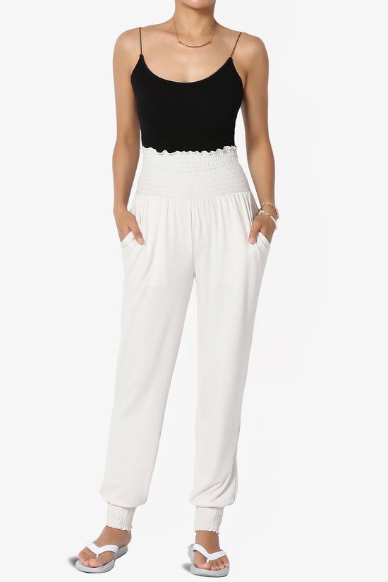 Estella Smocked Waist & Cuff Harem Pants