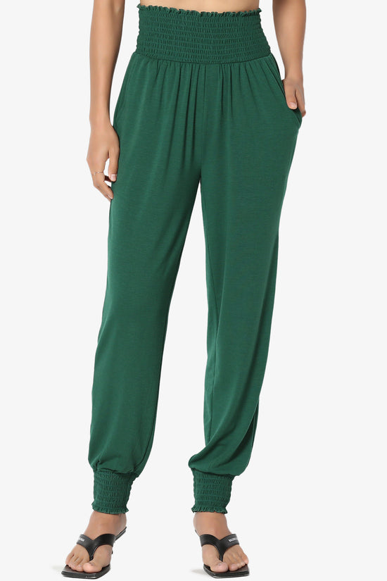 Estella Smocked Waist & Cuff Harem Pants