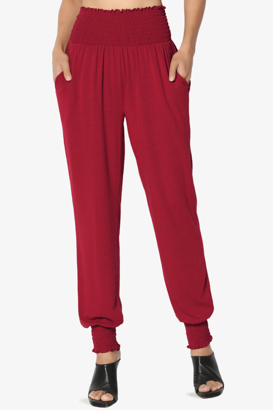 Estella Smocked Waist & Cuff Harem Pants