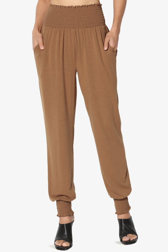 Estella Smocked Waist & Cuff Harem Pants