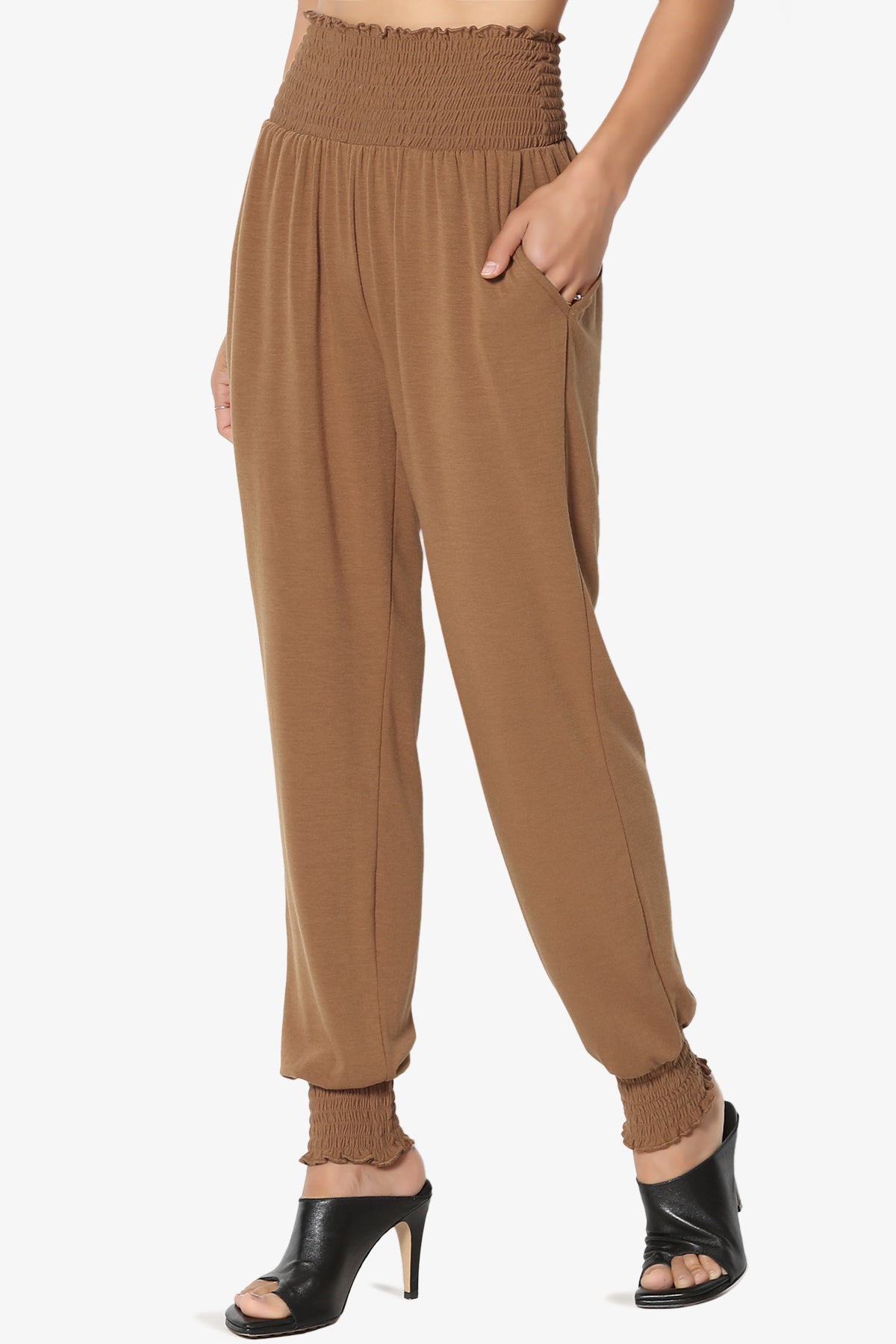 Estella Smocked Waist & Cuff Harem Pants