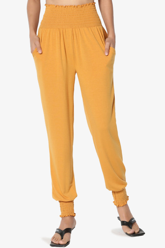 Estella Smocked Waist & Cuff Harem Pants PLUS