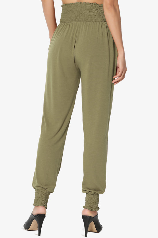 Estella Smocked Waist & Cuff Harem Pants